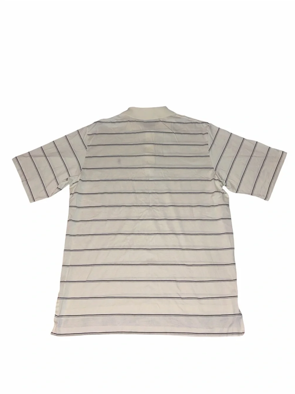 NWOT Polo Golf Ralph Lauren Men’s Golf Shirt Cream Navy Stripe Large Pima Cotton